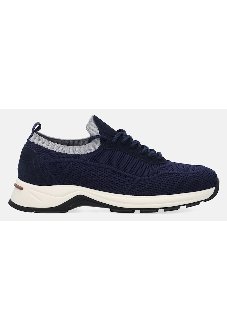 Pantofi sport cu talpa demi-wedge - Albastru marin