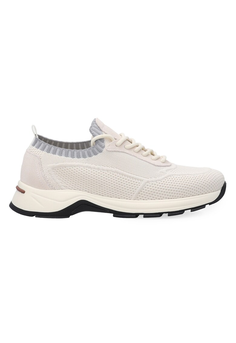 Pantofi sport cu talpa demi-wedge - Alb