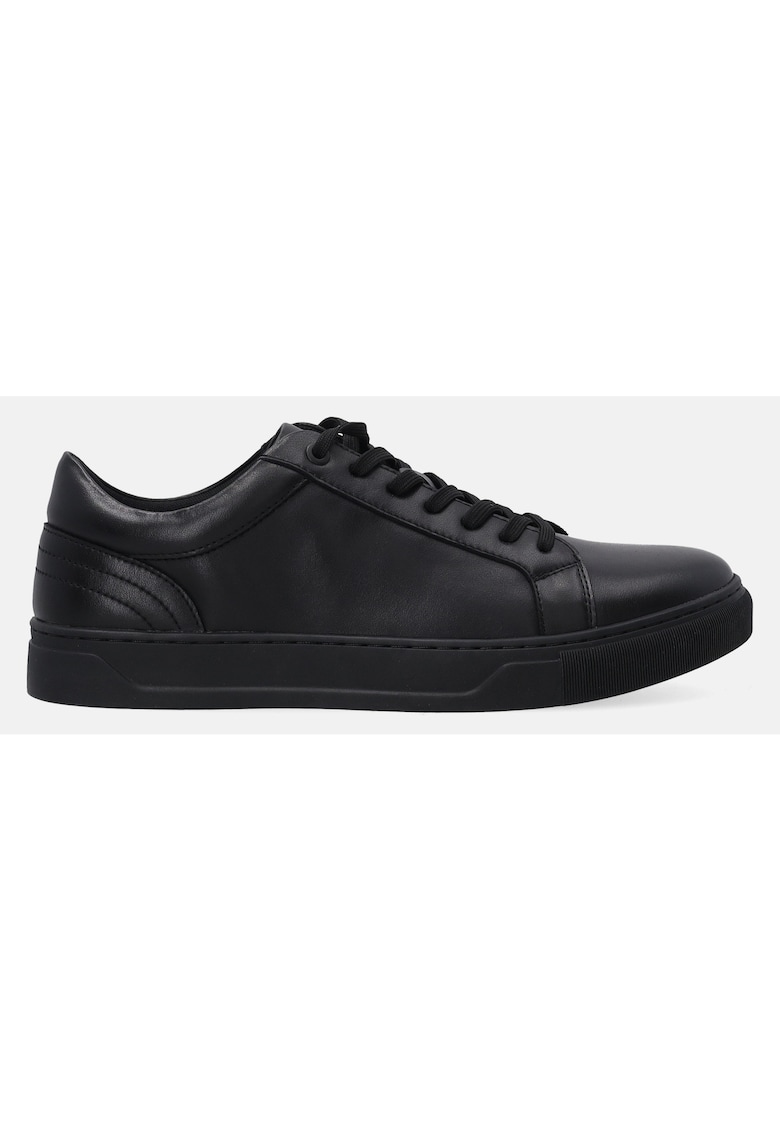 Pantofi sport din piele naturala - Negru - Negru