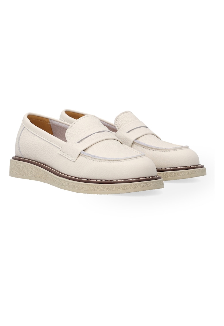 Pantofi Loafer din piele cu talpa groasa