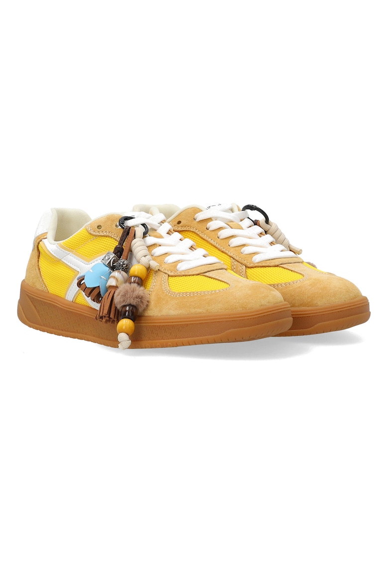 Pantofi sport din piele cu ornamente detasabile