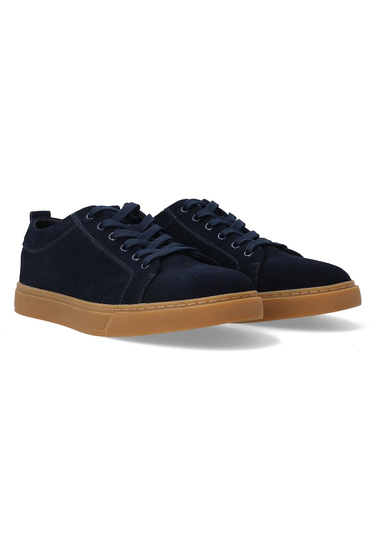 Pantofi sport din piele intoarsa - Bleumarin - Albastru marin