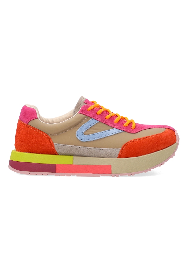 Pantofi sport cu aspect colorblock - Multicolor