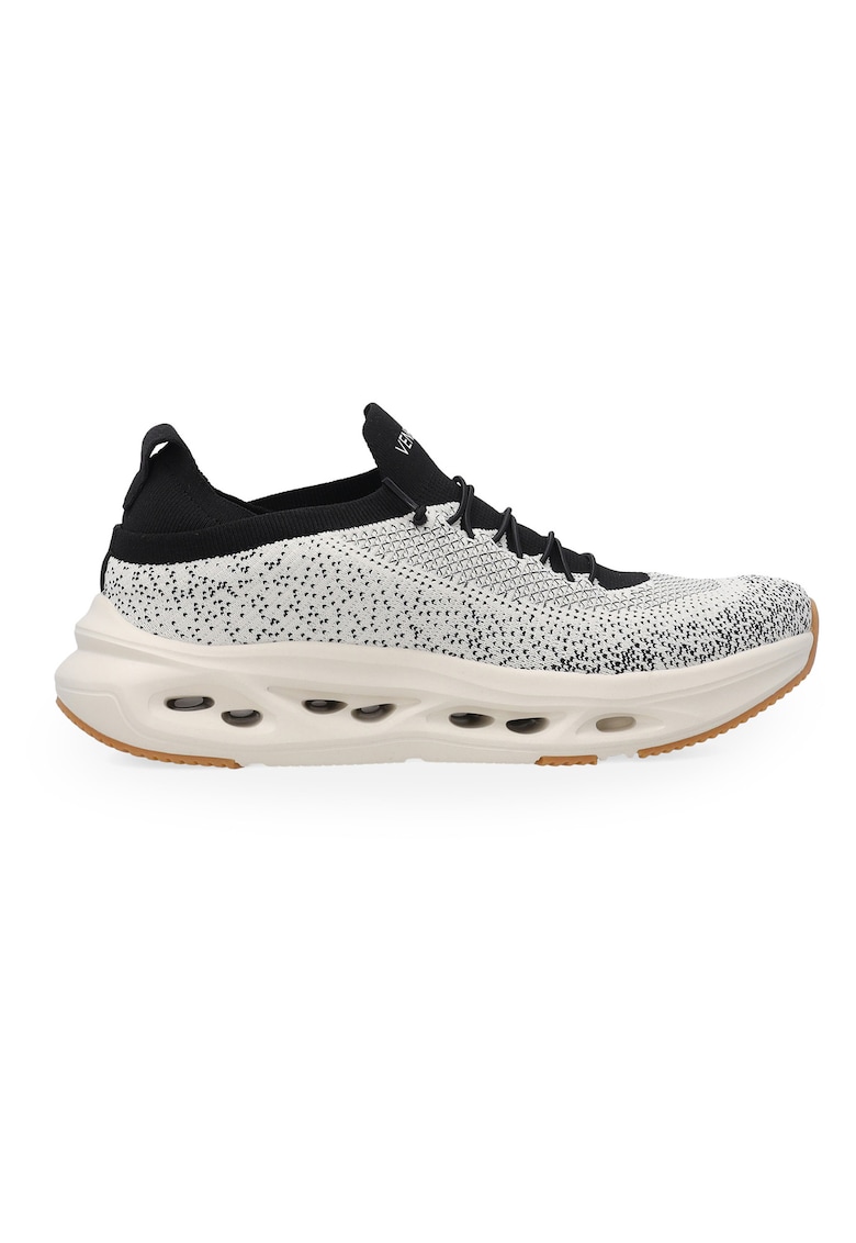 Pantofi sport fara inchidere cu detaliu logo - Alb