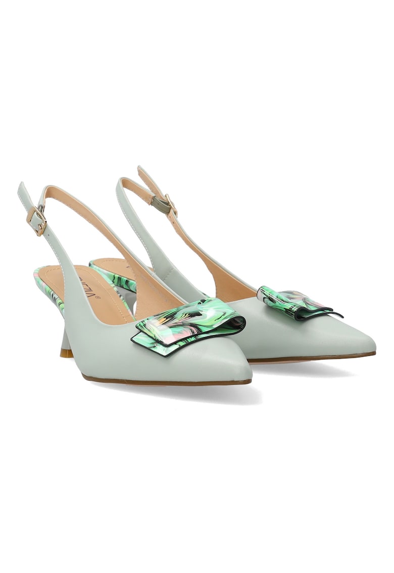 Pantofi din piele - cu toc