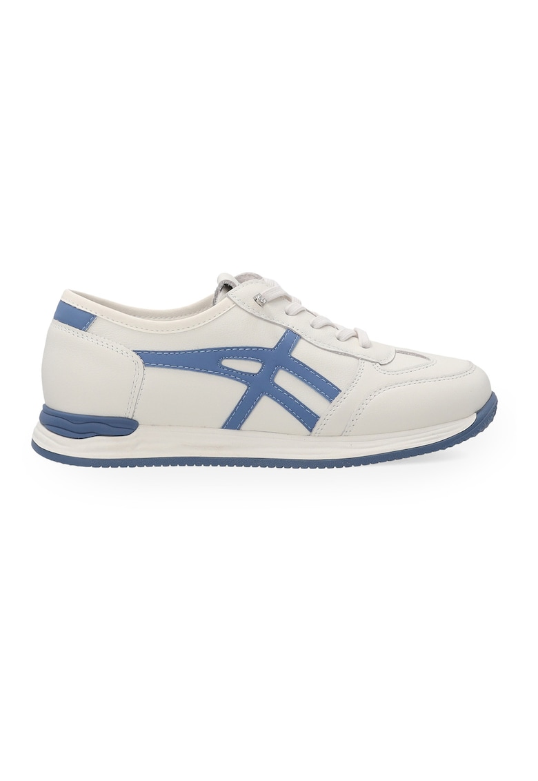 Pantofi sport wedge din piele - in doua culori