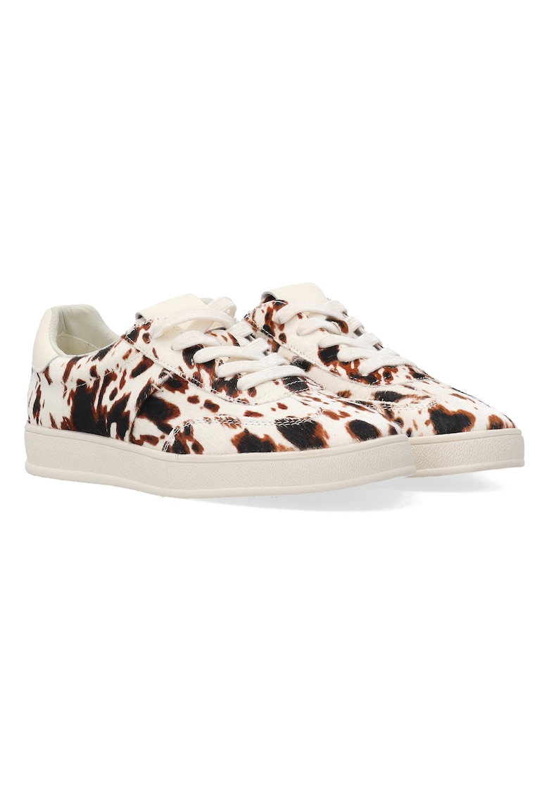 Tenisi din piele cu imprimeu animal print