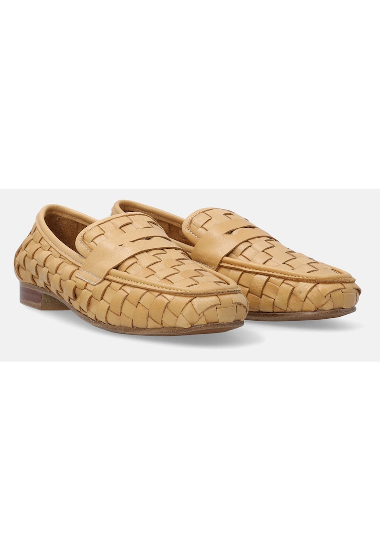 Pantofi loafer cu aspect crosetat