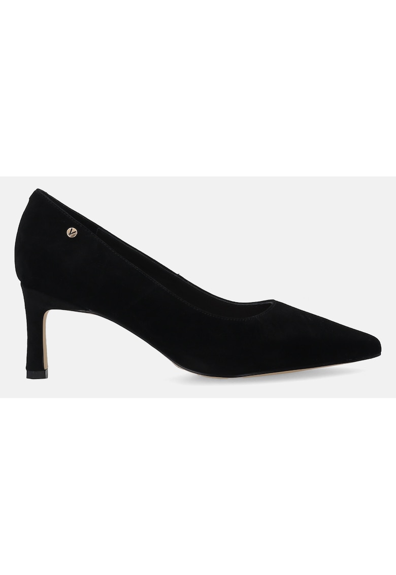 Pantofi din piele intoarsa cu toc