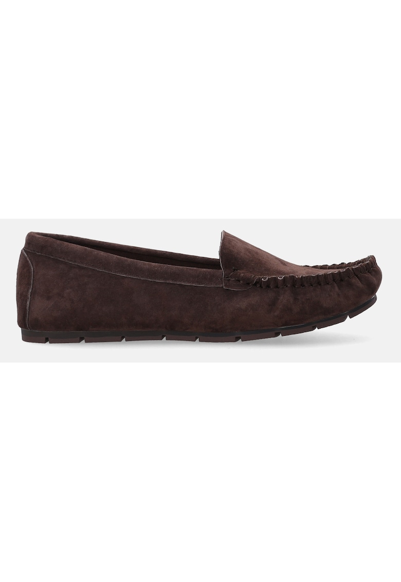 Pantofi loafer din piele intoarsa