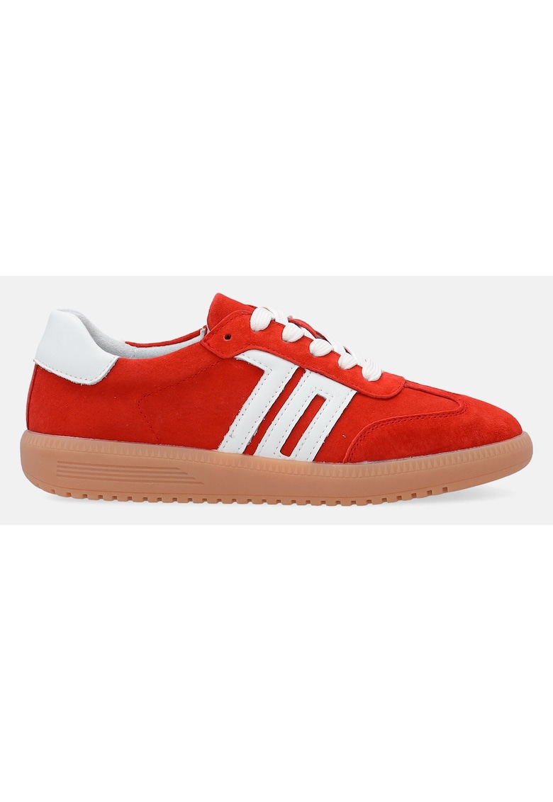 Pantofi sport din piele intoarsa si cu profil jos