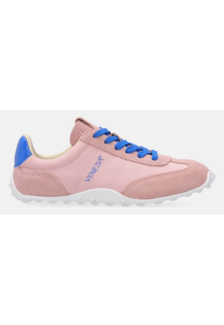 Pantofi sport cu piele lacuita si intoarsa