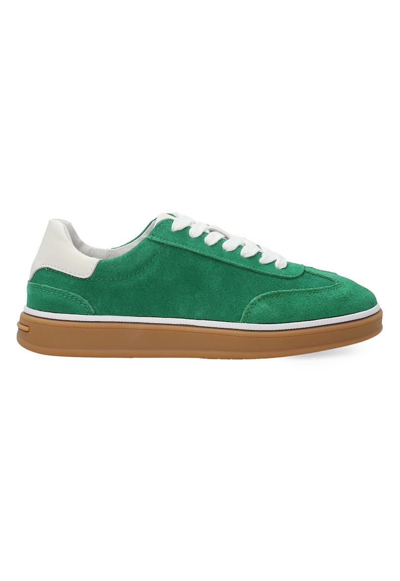 Pantofi sport din piele intoarsa cu varf rotund