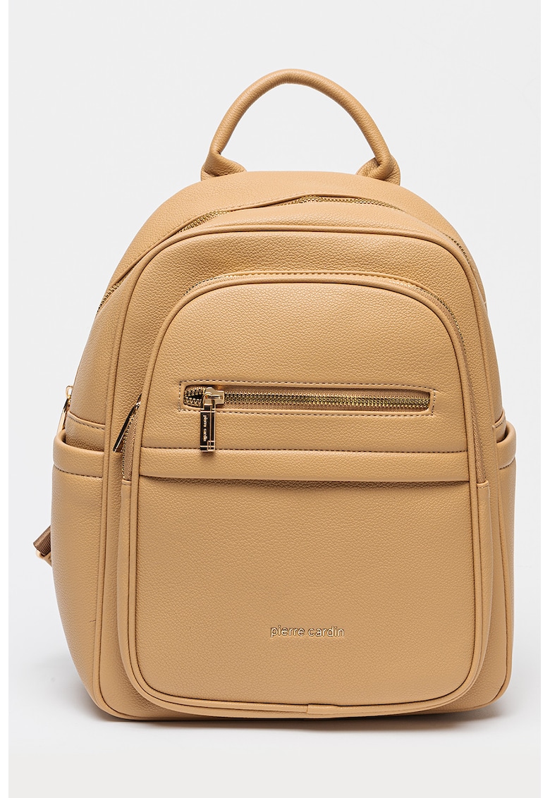 Rucsac de piele ecologica cu barete ajustabila - Caramel