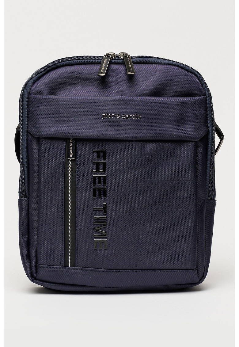 Geanta crossbody de piele ecologica cu bareta de umar - Bleumarin