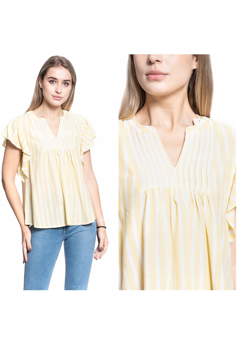 Bluza femei Enza Stripe - galben - marimea