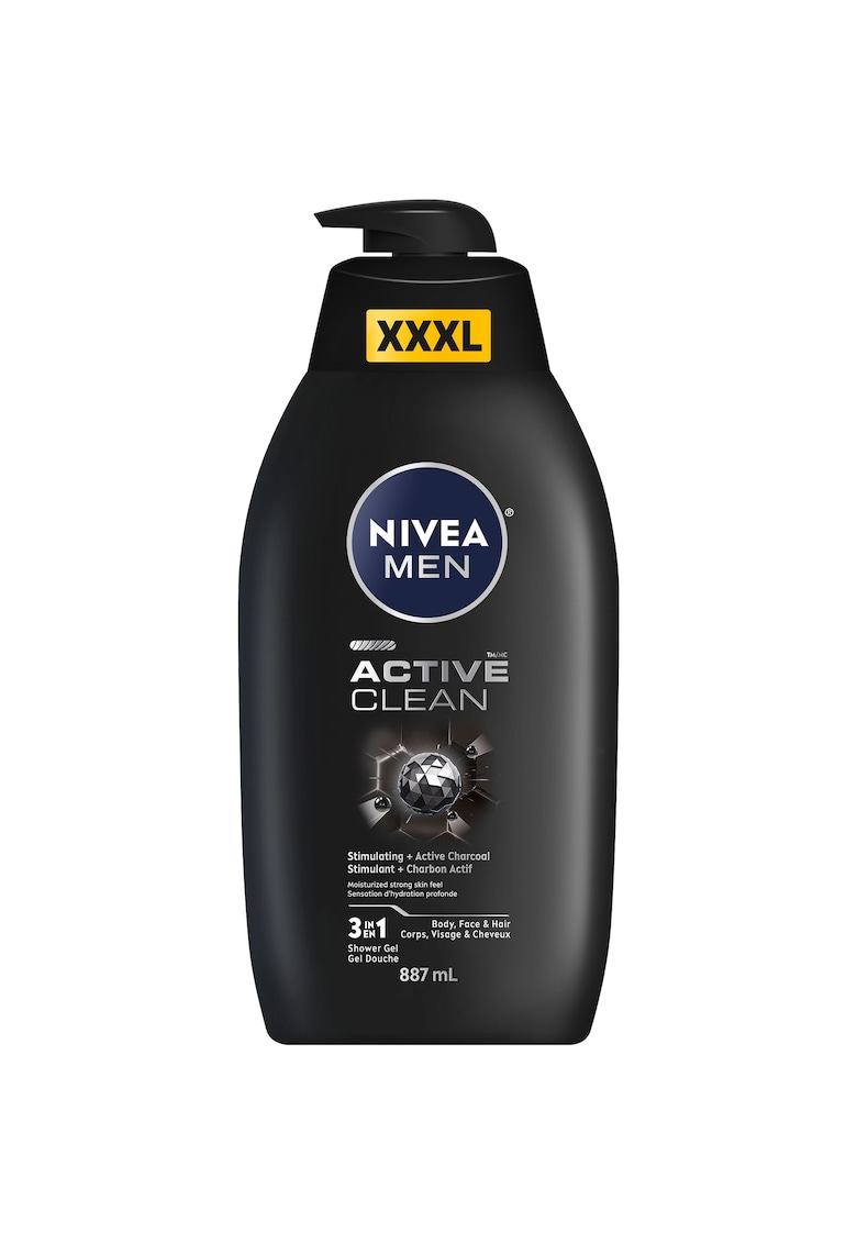 Gel de dus Active Clean - 3 in 1 - 887 ml