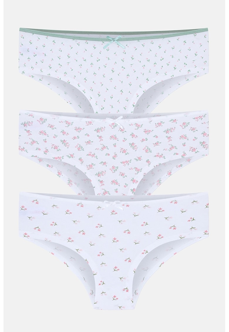 Set de chiloti hipster cu imprimeu - 3 perechi