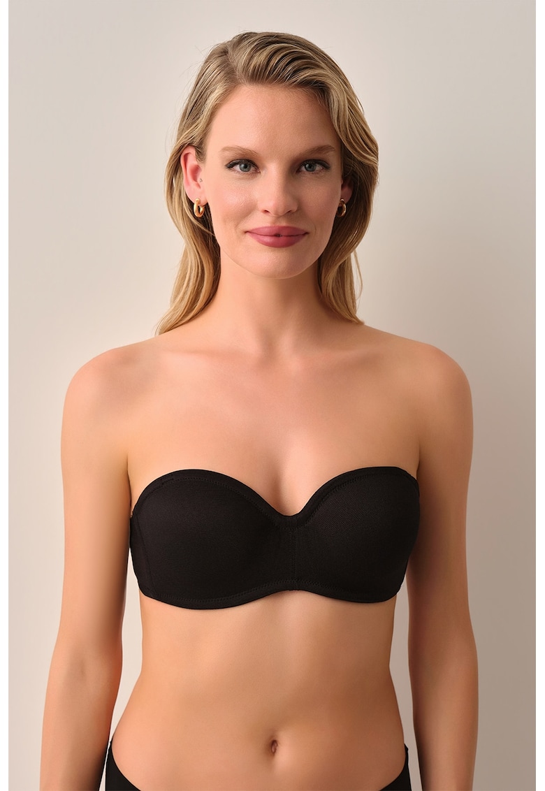 Sutien cu burete si bretele detasabile - Negru