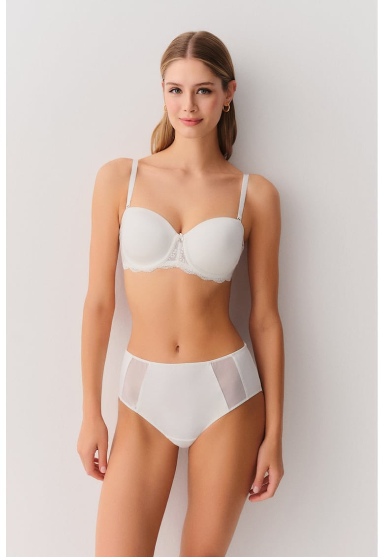 Chiloti hipster cu insertii din plasa