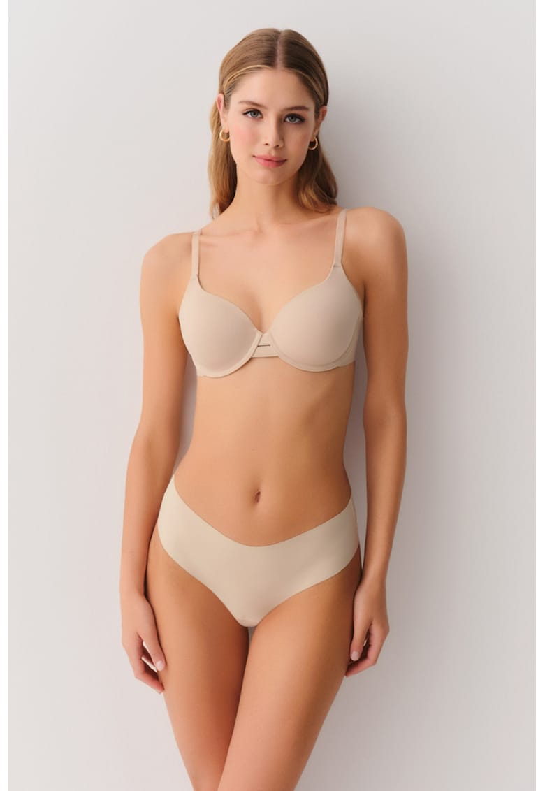 Chiloti hipster fara cusaturi - Bej deschis -