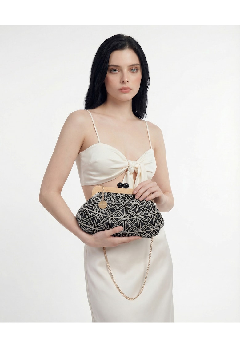 Geanta plic cu bareta detasabila Avelia Chic - Negru