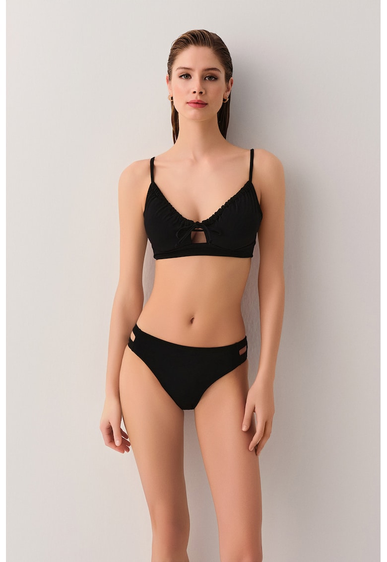 Slip cu dungi - Negru