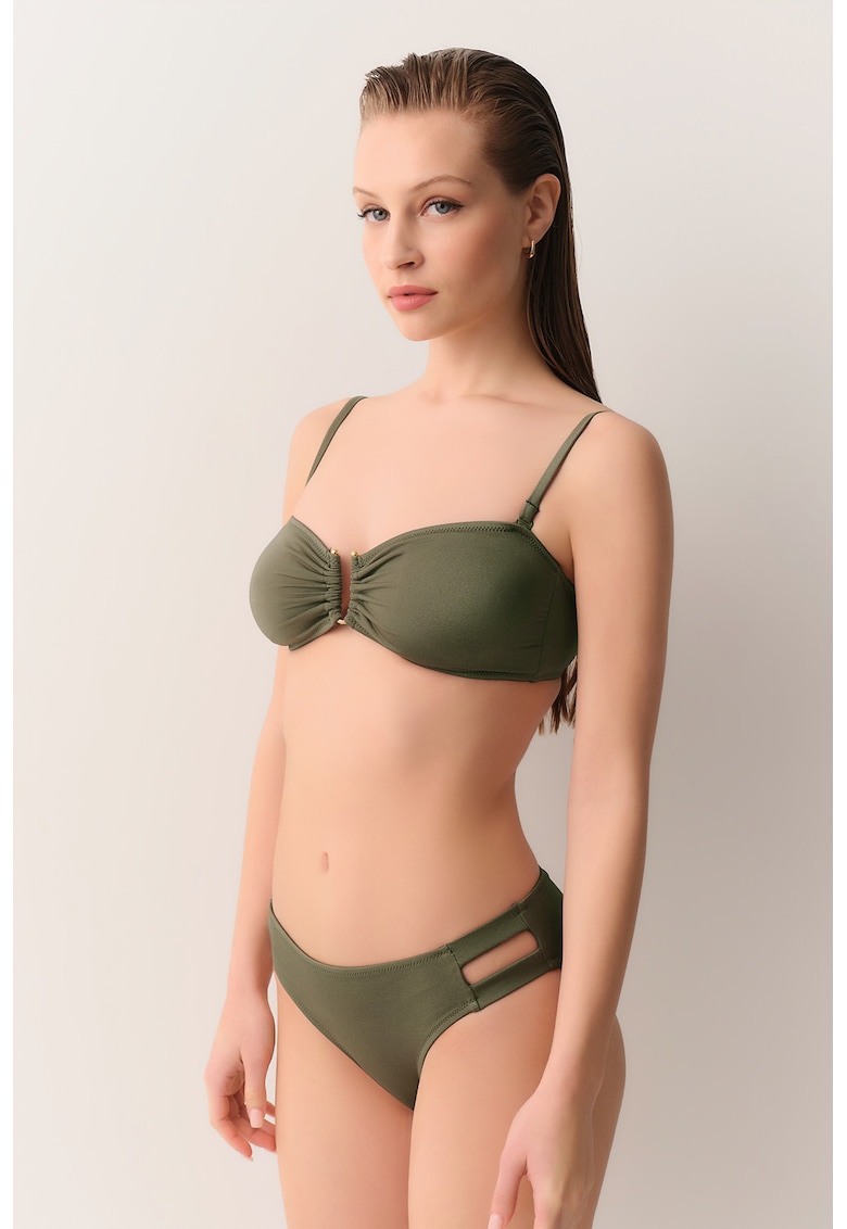 Slip cu dungi - Sage Green