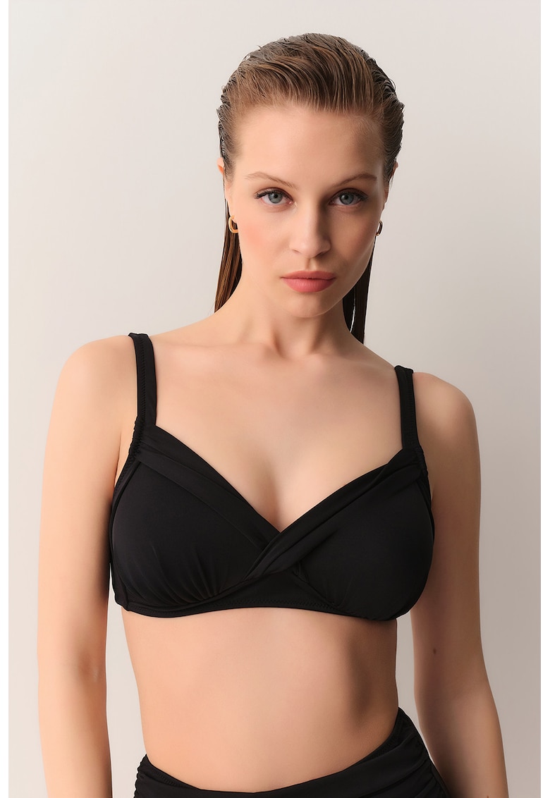 Sutien balconette - Negru
