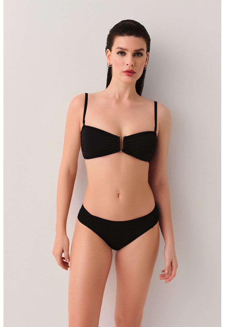 Sutien balconette de baie - Negru
