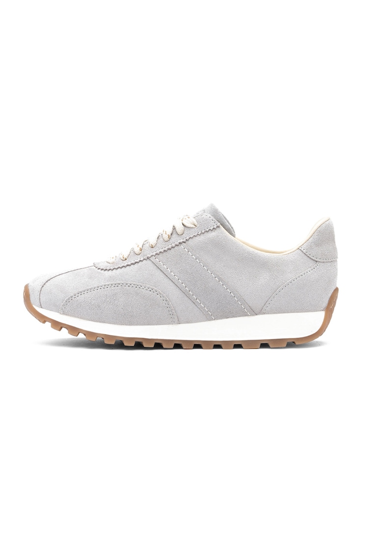 Pantofi sport Patty de piele intoarsa - Gri deschis -