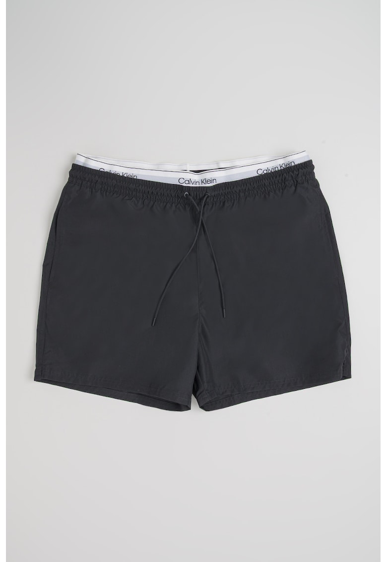 Pantaloni scurti de baie cu banda elastica cu logo - Black Onyx