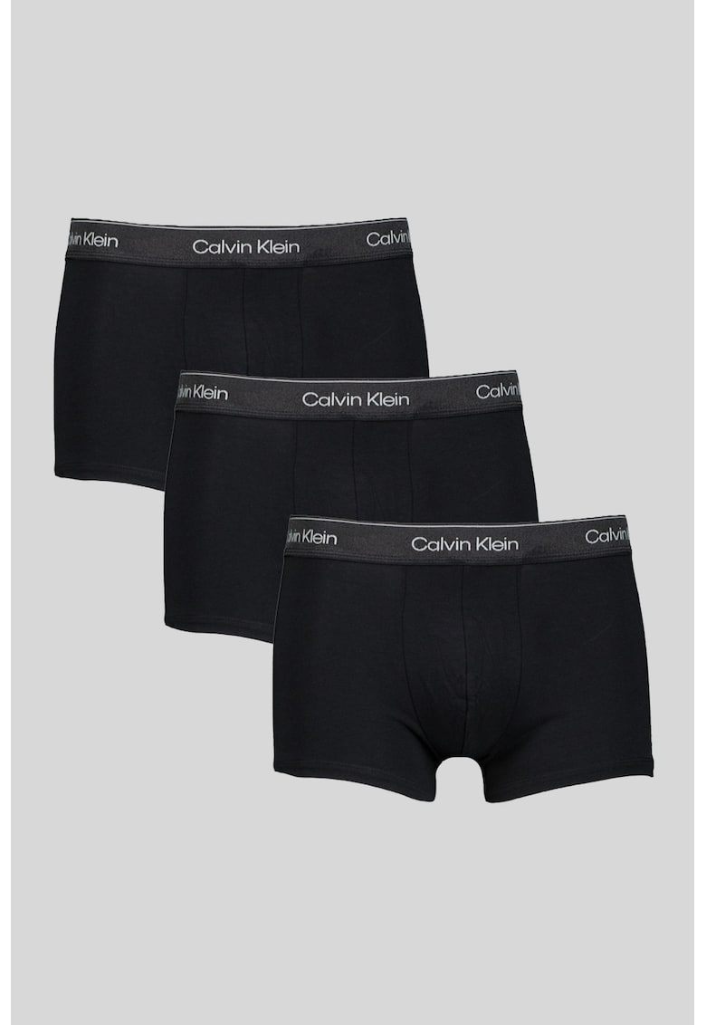 Set de boxeri cu logo in talie - 3 perechi - Negru antracit