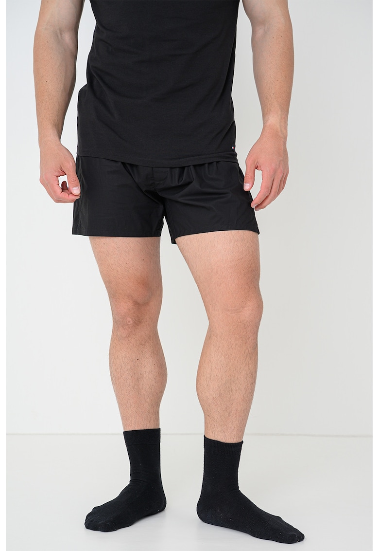Pantaloni scurti de pijama cu logo - Negru antracit