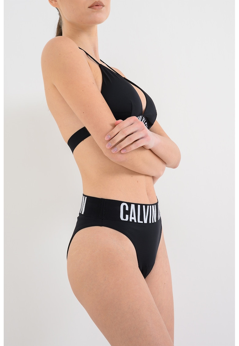 Slip brazilian cu logo - Negru