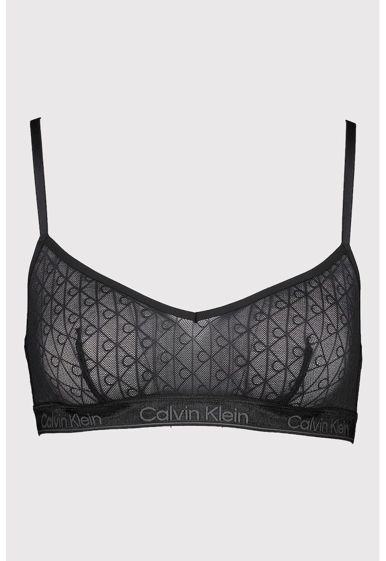 Bustiera cu logo - Negru