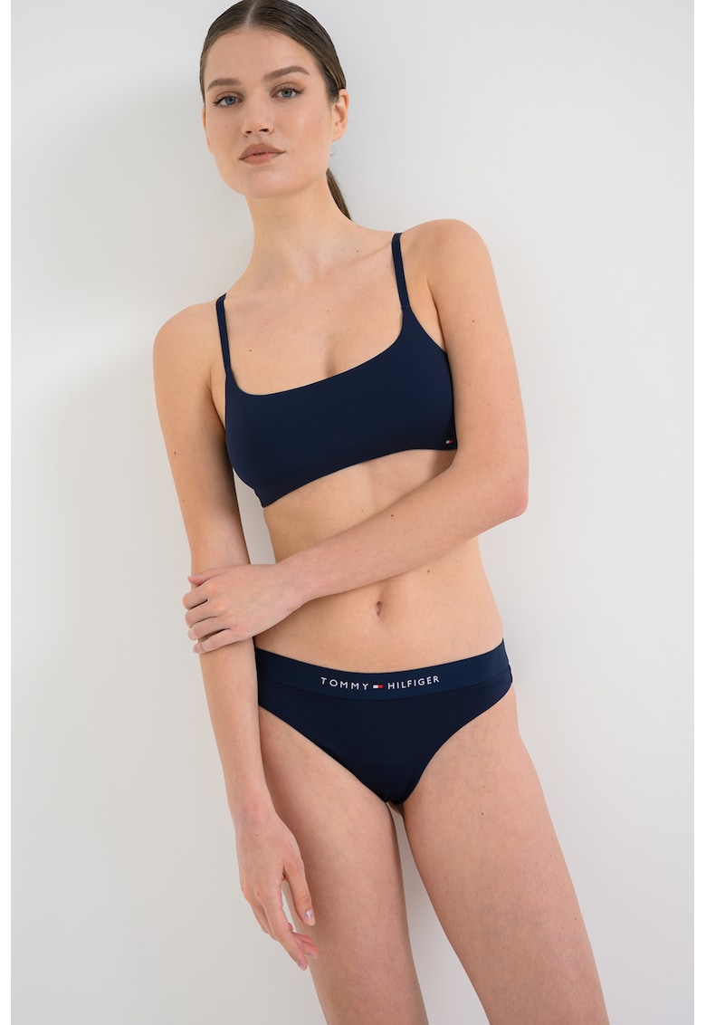 Slip brazilian cu banda logo - Bleumarin