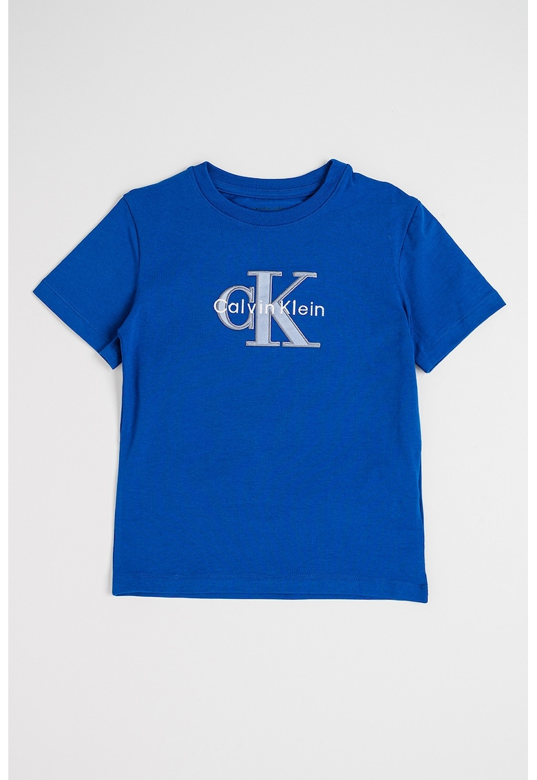 Tricou cu imprimeu logo - Albastru royal