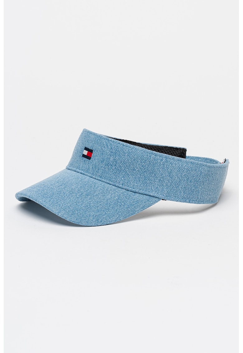 Sapca-cozoroc din denim cu logo - Albastru melange