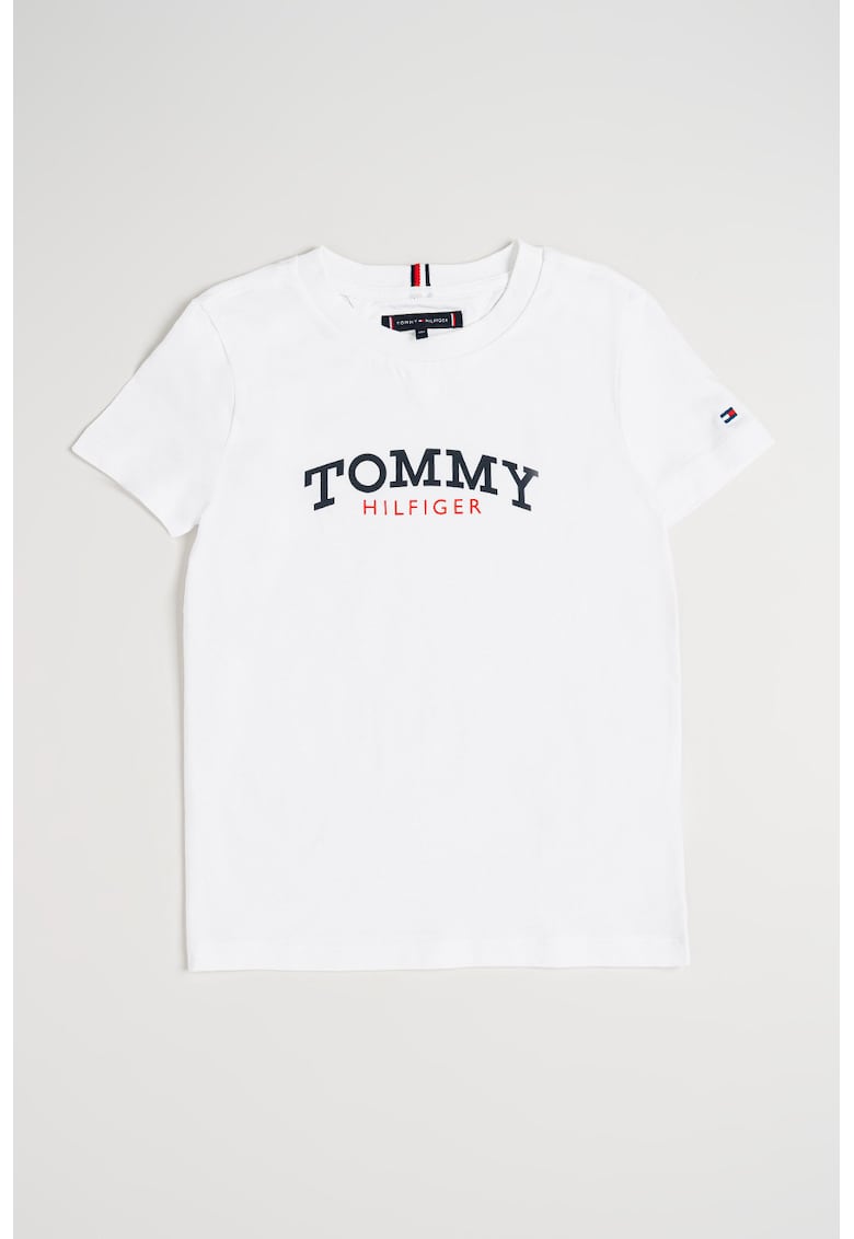 Tricou cu imprimeu logo - Alb