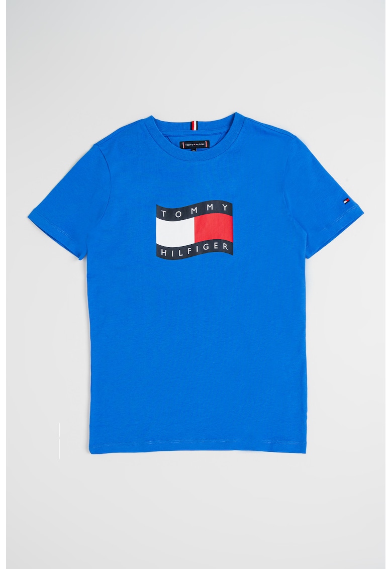 Tricou din bumbac cu imprimeu - Albastru royal