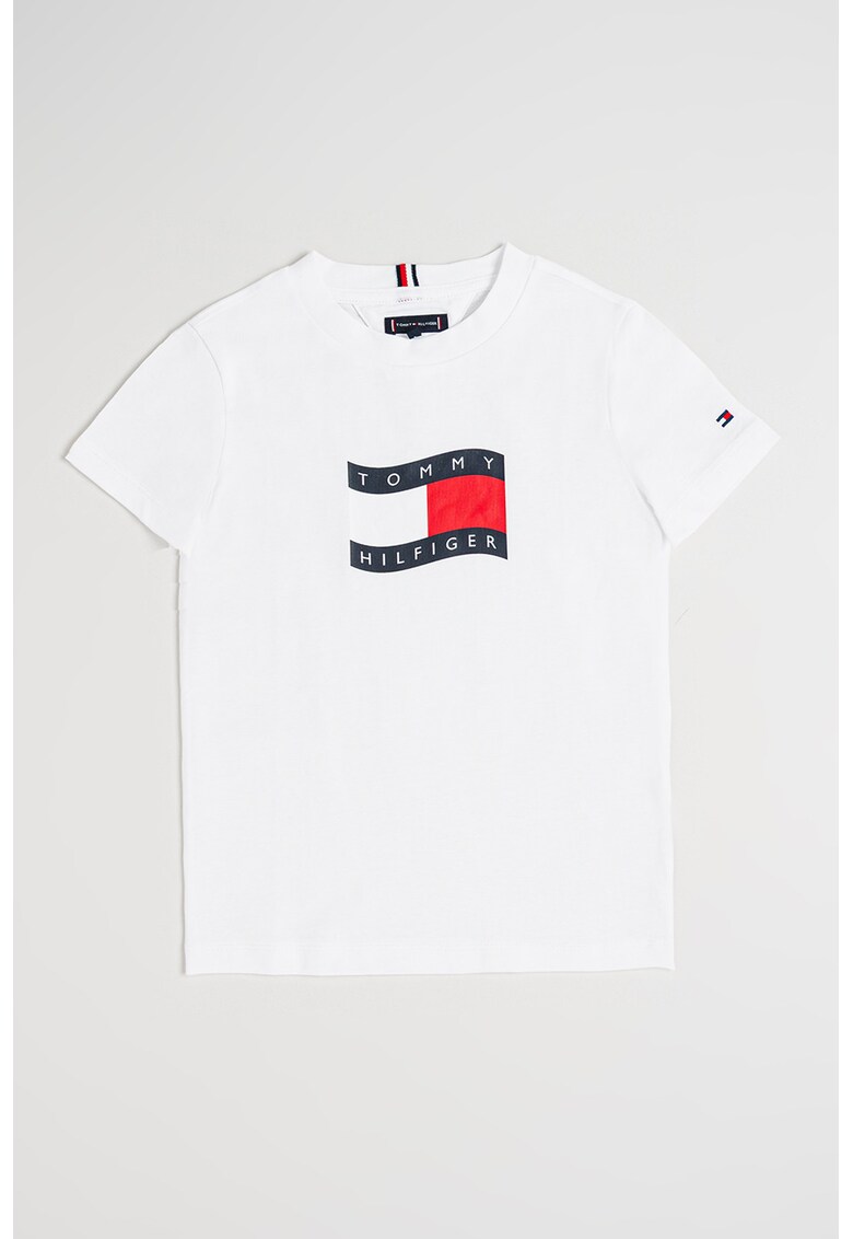 Tricou din bumbac cu imprimeu - Alb