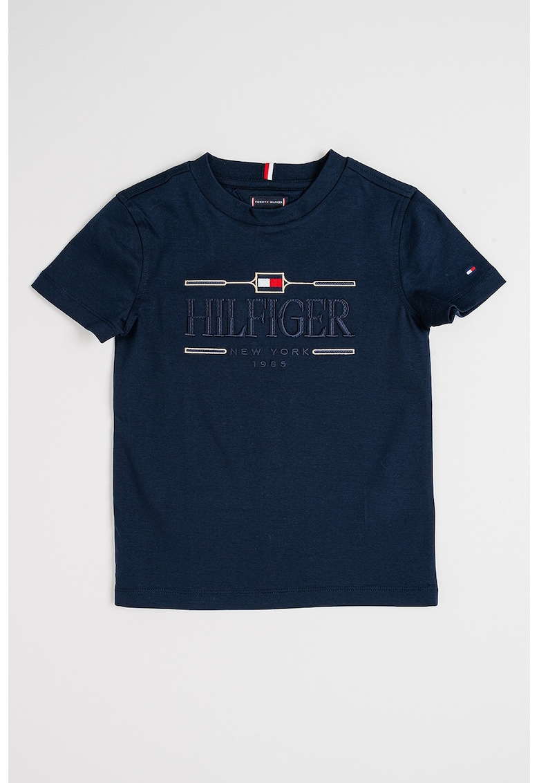 Tricou cu imprimeu logo - Albastru ultramarin