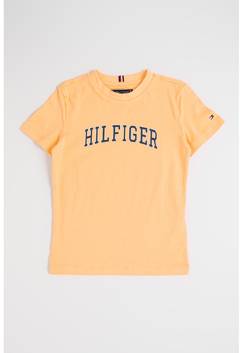 Tricou din bumbac Varsity - Portocaliu deschis