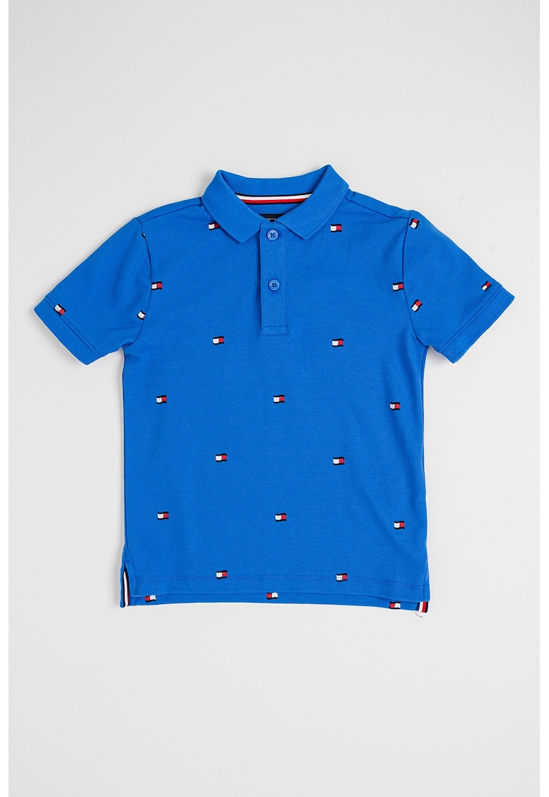 Tricou polo cu logo brodat - Albastru royal