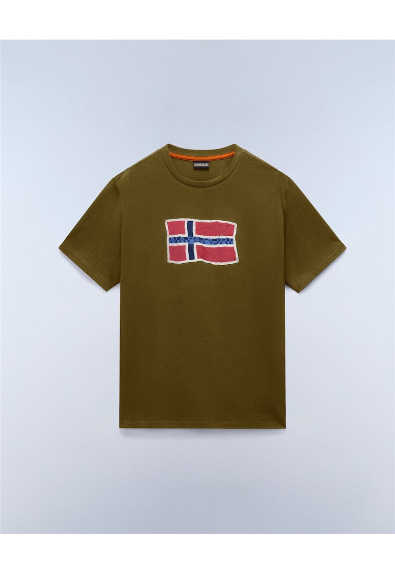 Tricou din bumbac cu logo Mahsa