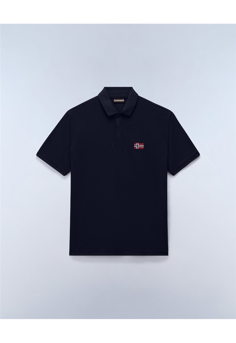 Tricou polo regular fit cu logo brodat Ebea