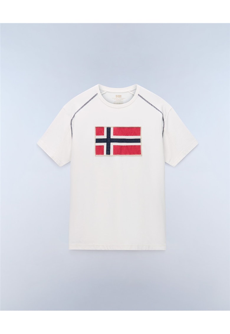 Tricou din bumbac cu imprimeu reflect