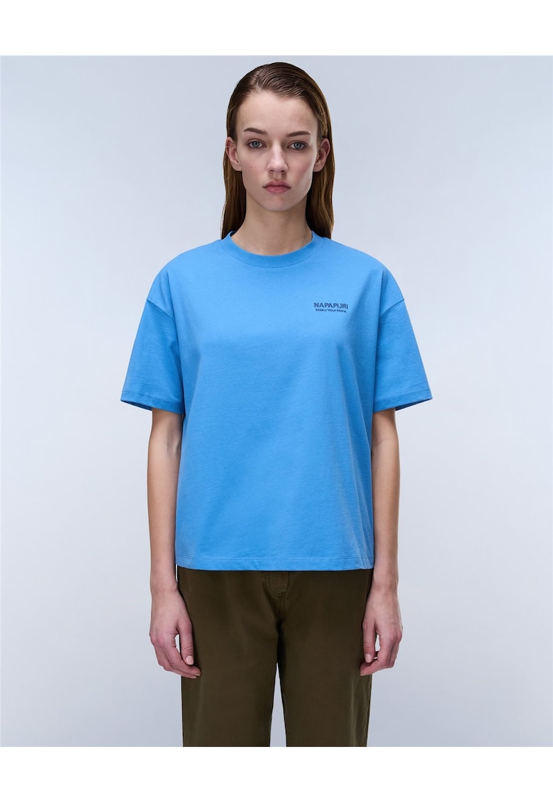 Tricou din bumbac cu imprimeu logo pe spate