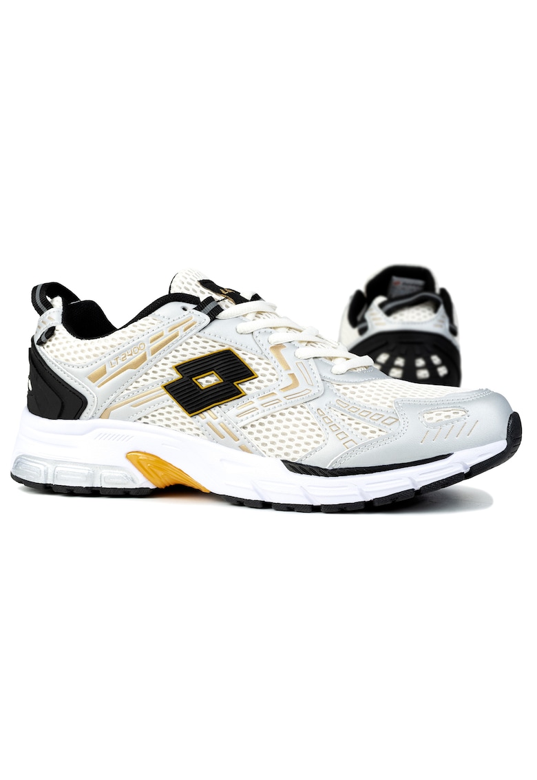 Pantofi sport barbati alergare - foarte usori - alb - material sintetic si textil -